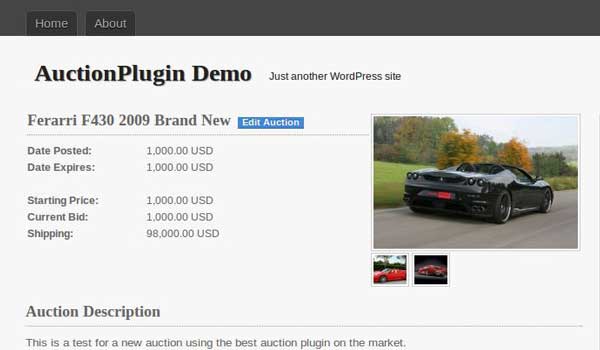 Plugin WPauction