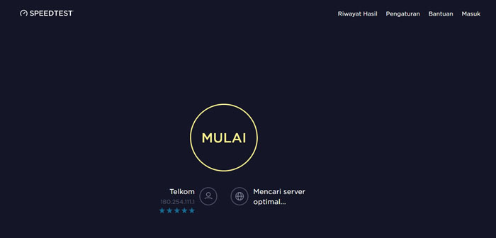Mengukur Kecepatan Internet