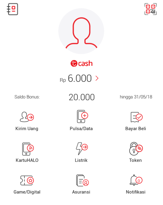 ualan Pulsa dengan Aplikasi T-Cash