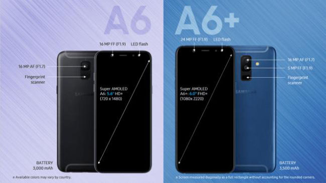 Spesifikasi Samsung Galaxy A6