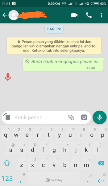 Merekam Suara di WhatsApp