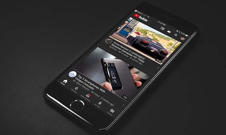 Fitur youtube dark mode