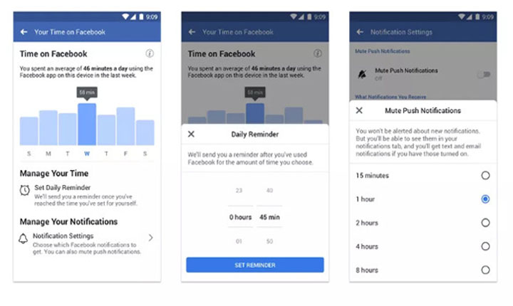 Fitur baru untuk Membatasi Waktu facebook