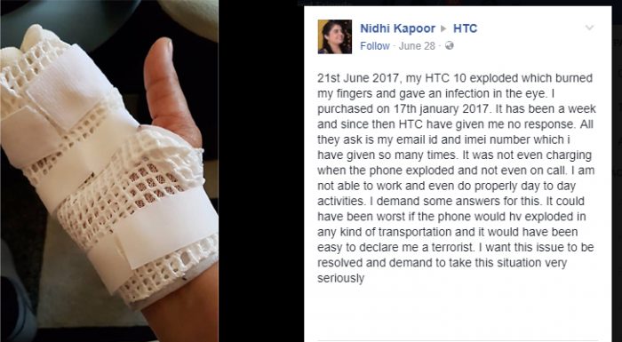 Insiden ponsel meledak