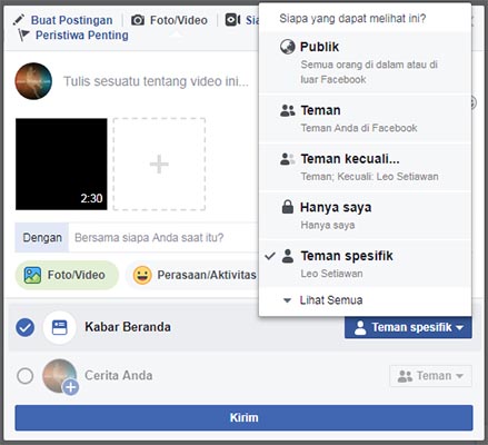 Situs Berbagi Video Pribadi facebook