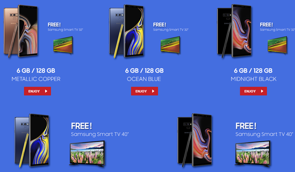 Harga Samsung Note 9