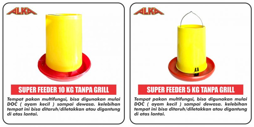 Tempat pakan ayam tabung