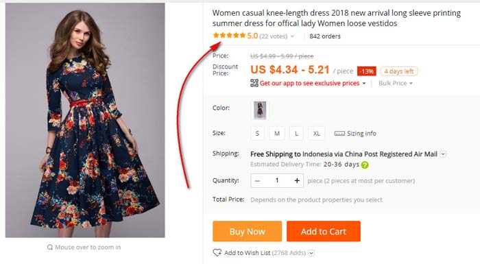 membeli barang di Aliexpress