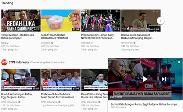 Fitur mini player youtube