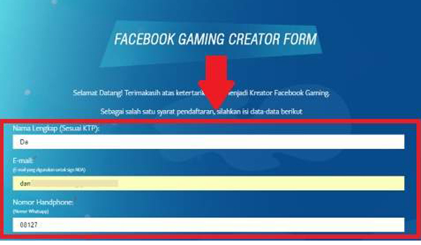 Cara Mendaftar Menjadi Facebook Gaming Creator
