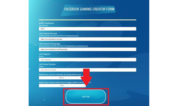 Cara Mendaftar Menjadi Facebook Gaming Creator