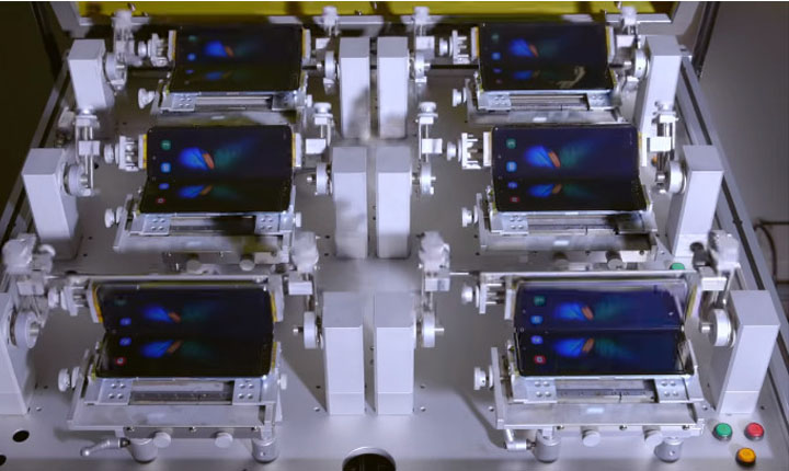 uji lipat galaxy fold