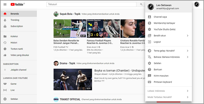 memblokir link komentar youtube