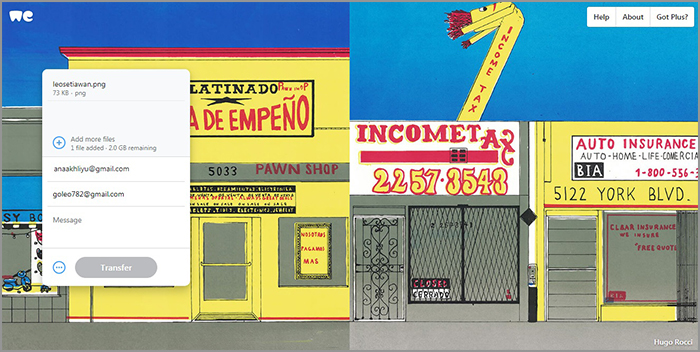 mengirim file tanpa email