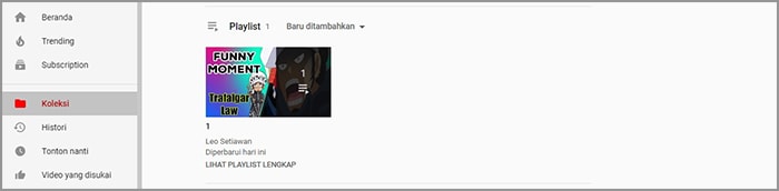 7 membuat playlist youtube