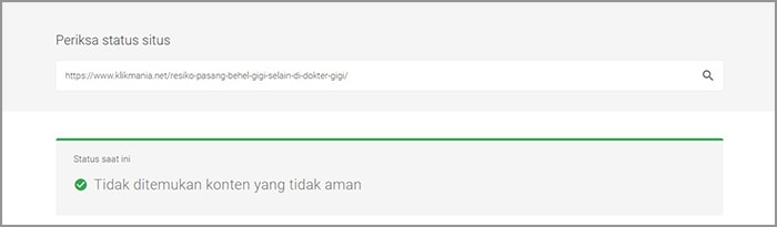cara mudah cek tautan