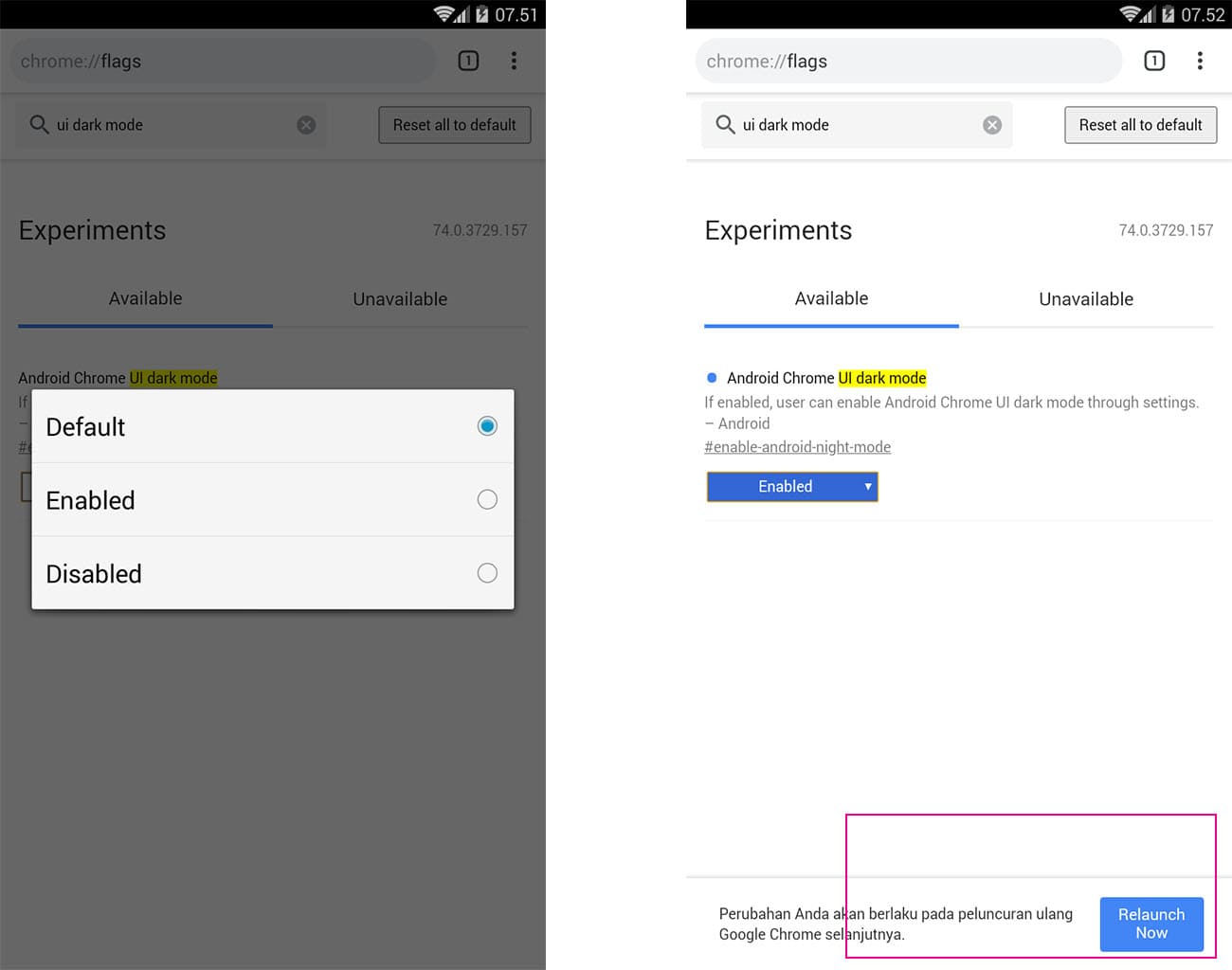 inilah fitur dark mode