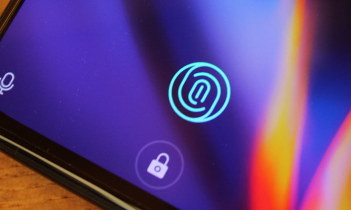 Smartphone dengan Fingerprint di Layar
