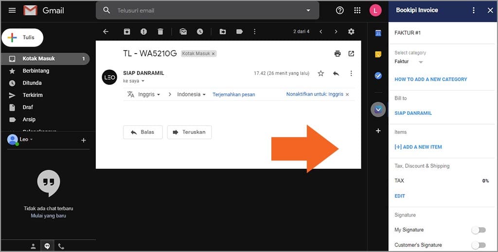 membuat invoice di gmail itu mudah