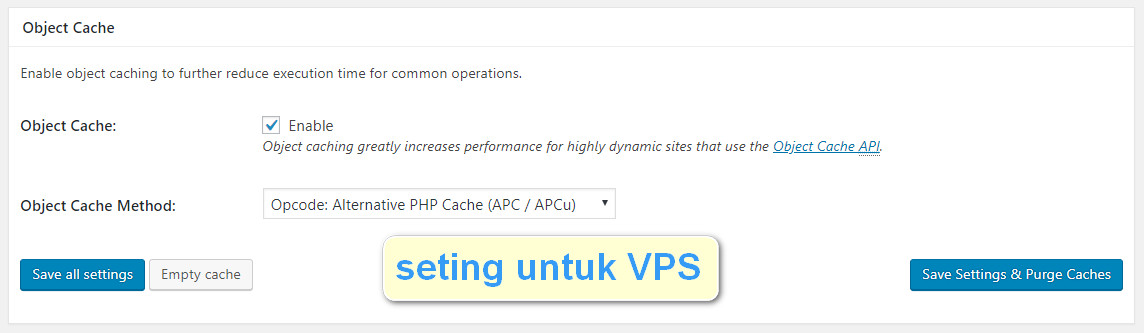 Cara seting w3 total cache