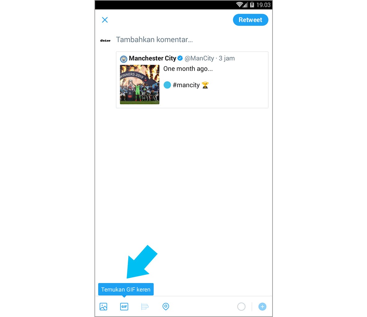 yuk retweet menggunakan gif