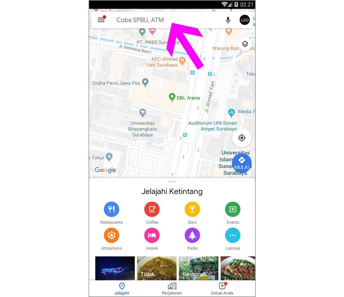 cara menemukan hidangan populer