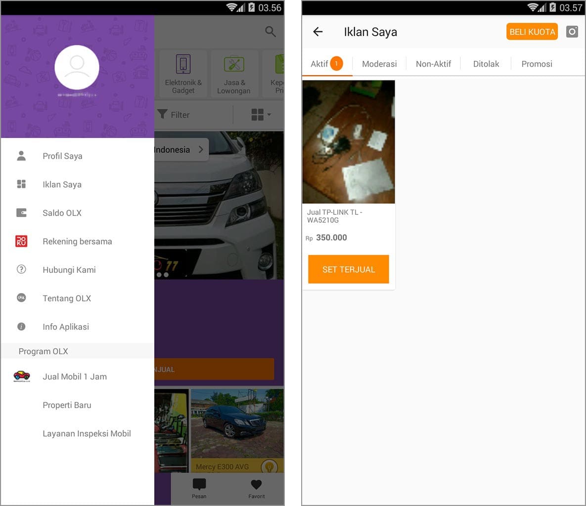 cara mudah menjual barang di olx