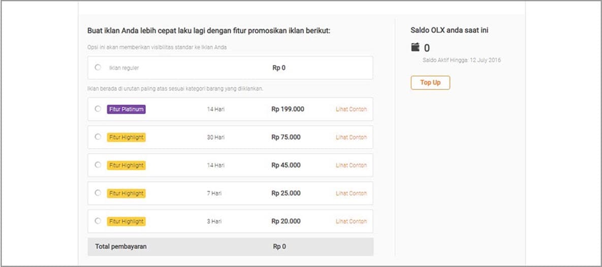 cara menjual barang di olx