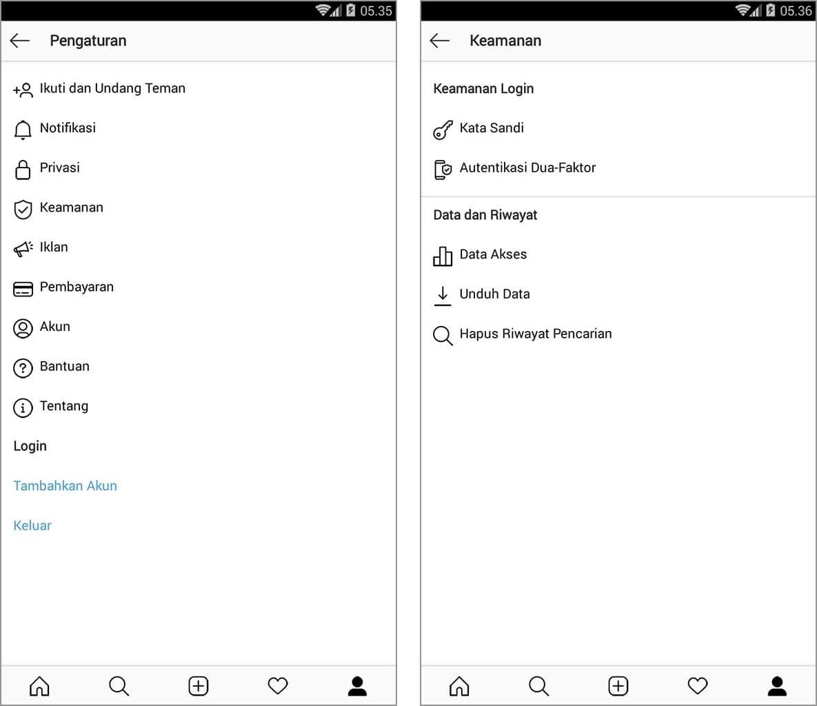cara mengetahui pembuatan akun instagram