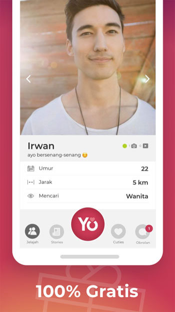 Aplikasi Kencan Gratis YoCutie