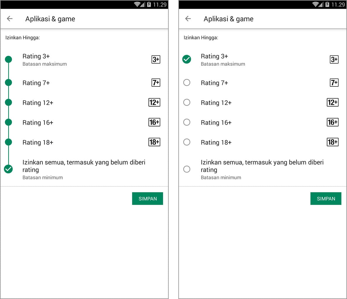 fitur kontrol orang tua google