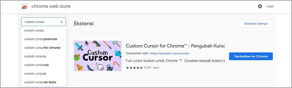 custom cursor for chrome