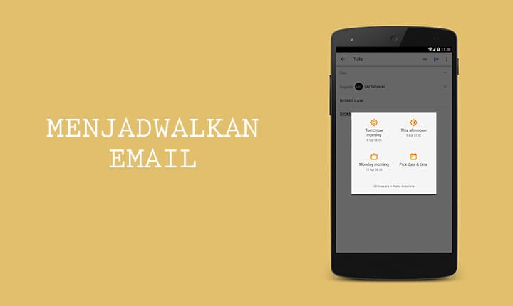 menjadwalkan pengiriman email