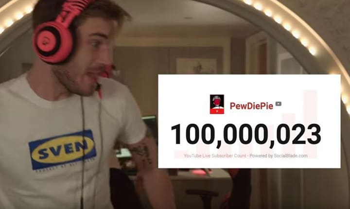 pewdiepie dengan t-series