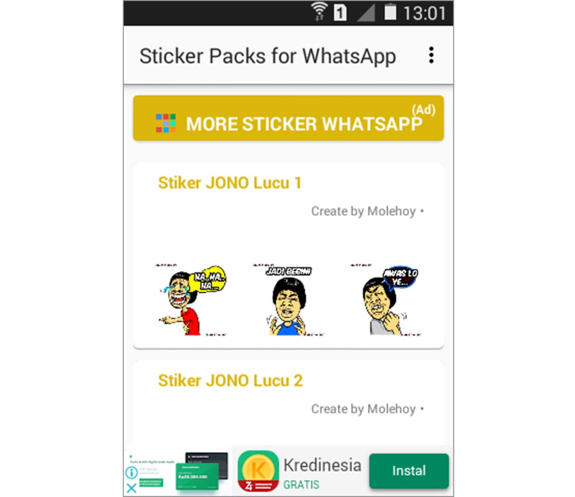 menambahkan stiker baru whatsapp