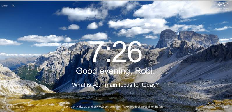 Ekstensi Chrome Terbaik - Momentum