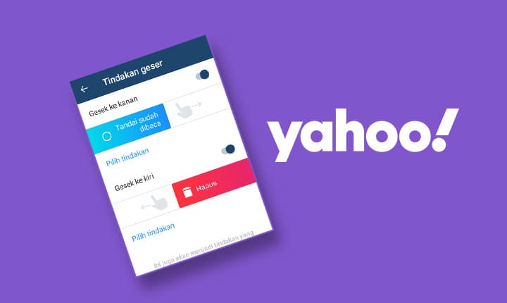 tindakan geser yahoo