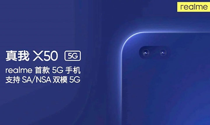 Bocoran Penampakan Realme X50 5G - Tak mau kalah dengan Vivo dan Xiaomi, Perusahaan subsidiari pembuat smartphone asal Cina OPPO "Realme" berencana untuk merilis smartphone mid-range 5G pertama miliknya. Diberi nama Realme X50 5G, Smartphone tersebut kabarnya akan dirilis pada bulan Februari tahun 2020 mendatang. Realme sendiri telah memamerkan beberapa teaser/promo poster untuk smartphone tersebut. Namun Realme sepertinya masih malu-malu untuk menunjukan penampakan Realme X50 5G dengan jelas.