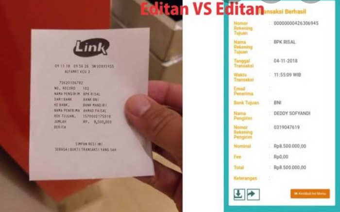 bukti transfer palsu