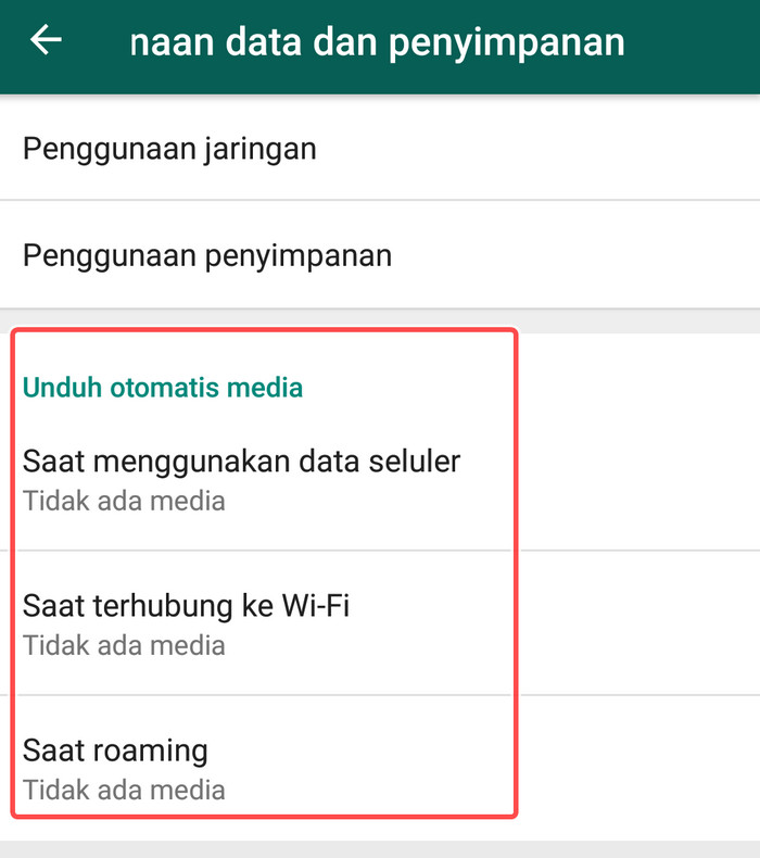 Cara Mengontrol Ruang Penyimpanan Data Whatsapp