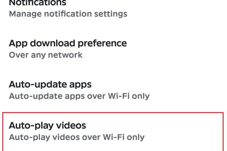 Bagaimana cara mematikan video autoplay di Google Playstore 2