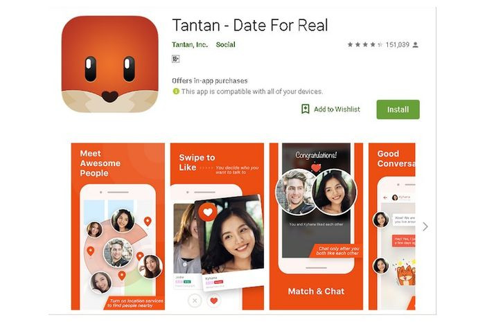 Aplikasi Cari Jodoh Tantan