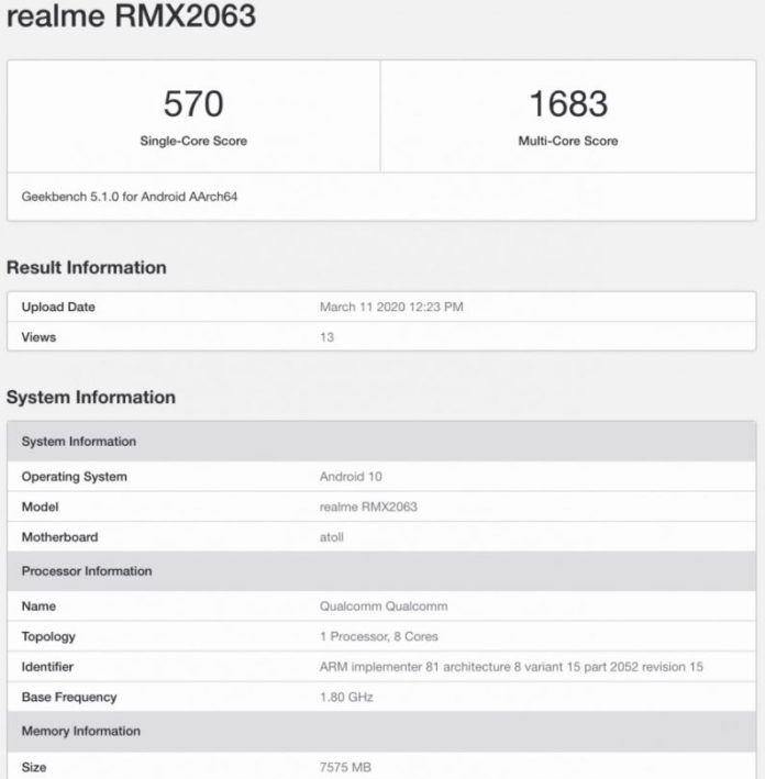 Bocoran Realme 6i