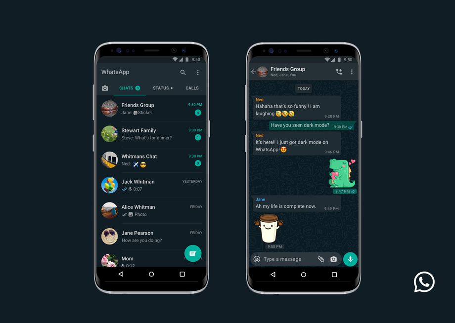 WhatsApp Dark Theme