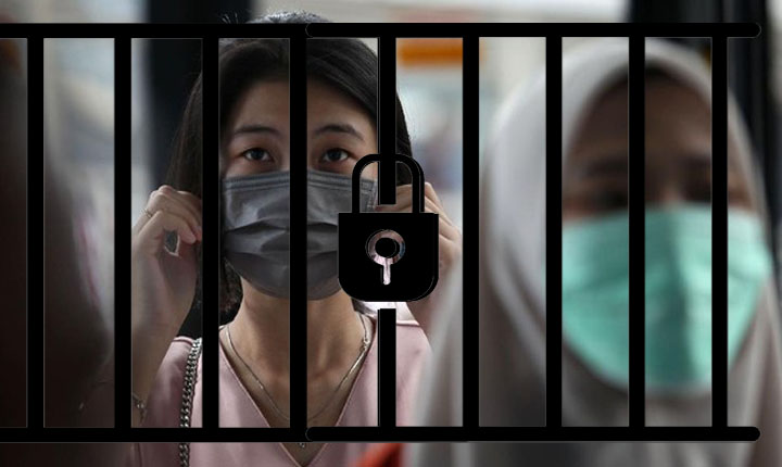 lockdown corona indonesia