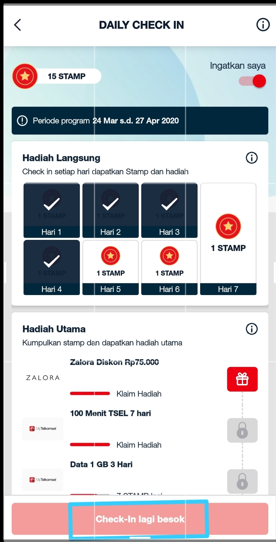 Paket Rp 0 dari MyTelkomsel