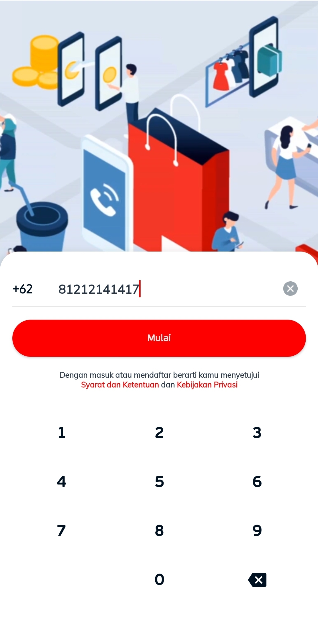 Beli pulsa di Aplikasi LinkAja