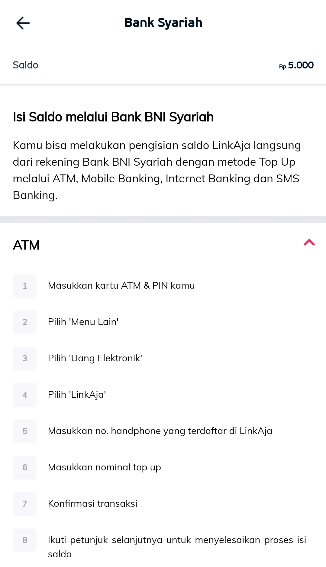 Beli pulsa di Aplikasi LinkAja