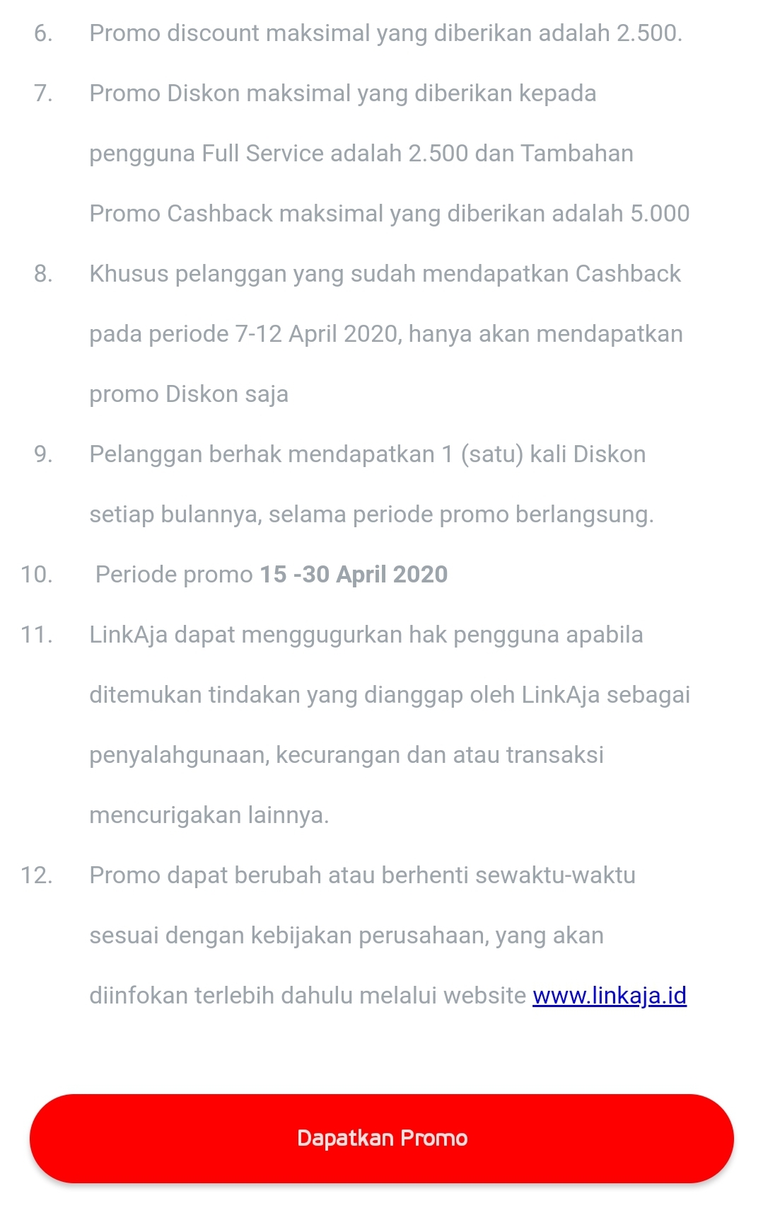 Beli pulsa di Aplikasi LinkAja