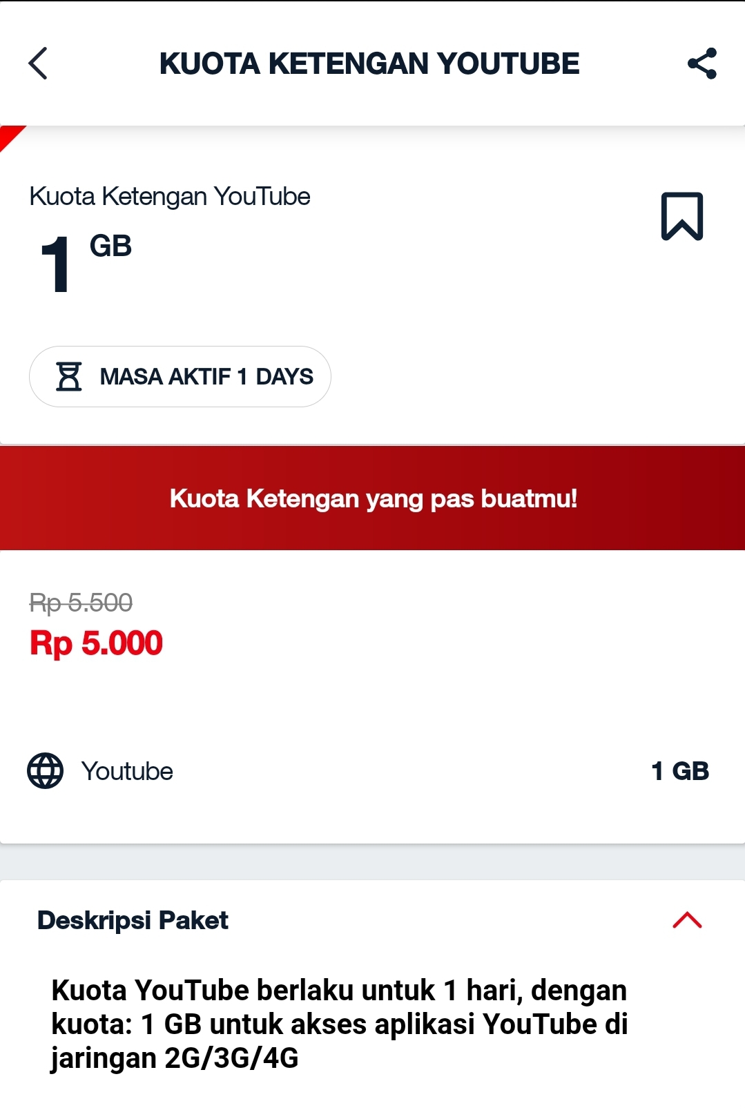 Internet Ketengan telkomsel
